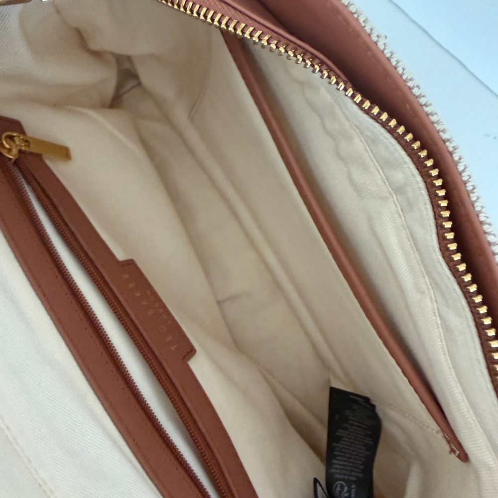 Ted Baker Beige and Brown Canvas Tote Crossbody Bag - Picture 12 of 14